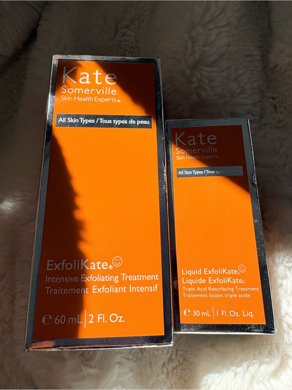 NIB Kate Somerville ExfoliKate Skincare Duo - 2 full size products! Retail $109